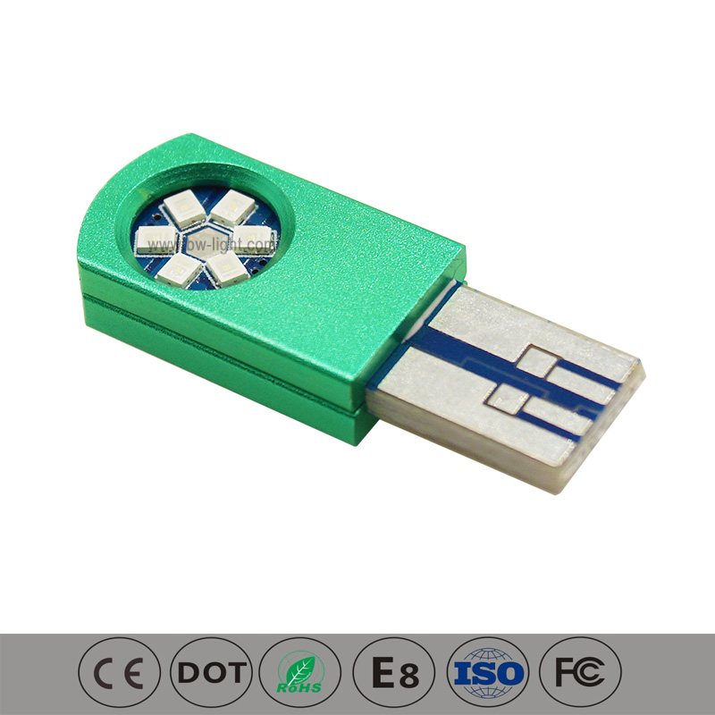 T10 Canbus LED Green Indicator -Glühbirne für Autolichter