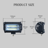 72W LED Doppelreihe Fahrwerk Lichtlicht 