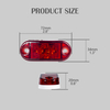 3 Zoll rotes H-Form-LED-Seitenmarker Licht
