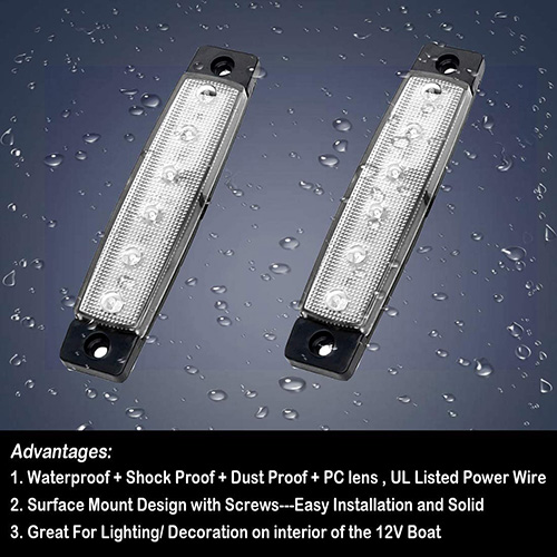 weiße LED-Seitenmarkierungsleuchte für Autos für Autos