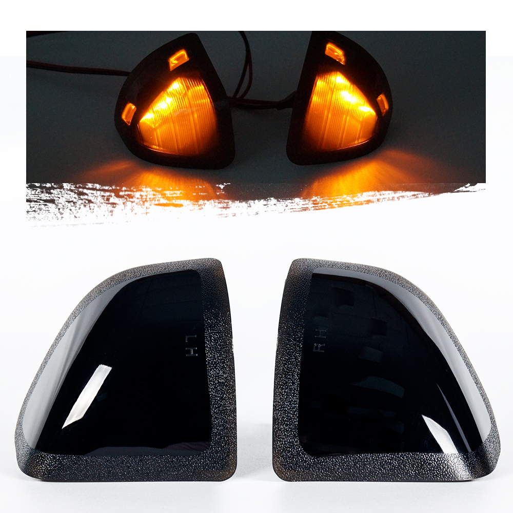 Geräucherte Objektiv LED -Blinker Leuchttechnik Rückspiegellampe für Dodge Ram 1500 2500 3500 4500 5500