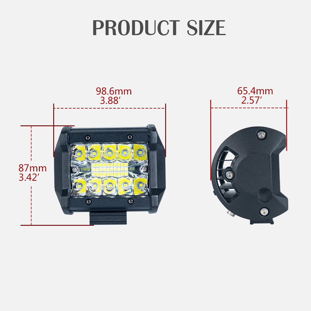  4 Zoll 60W LED Pods Arbeitslichtbalken 