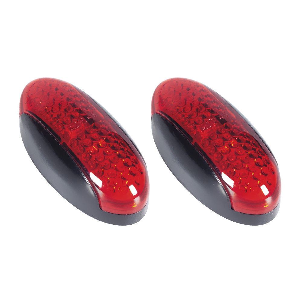Rote, ovale, oberflächenmontierte LED-Markierungs-Seitenleuchte