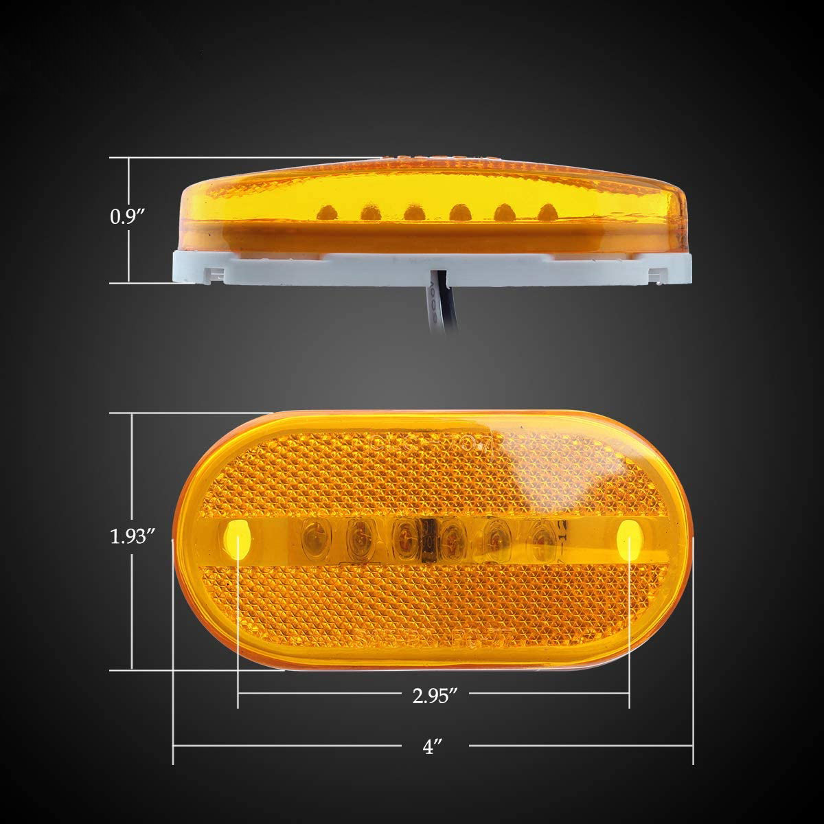 4 " DC12V Helleres und robustes LED-Auto-Seitenmarkierungslicht Lar
